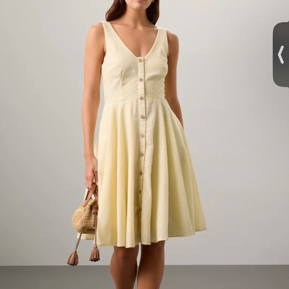 Slate & Willow Seersucker V-Neck Dress